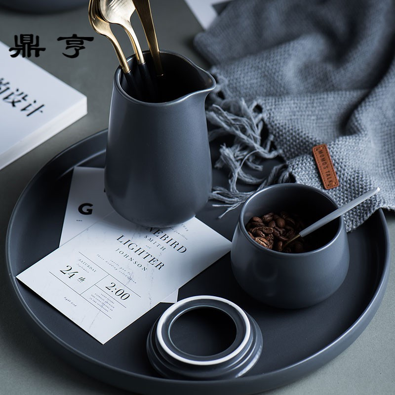 鼎亨下午茶茶具套装家用茶杯北欧式小咖啡杯套装简约陶瓷咖啡