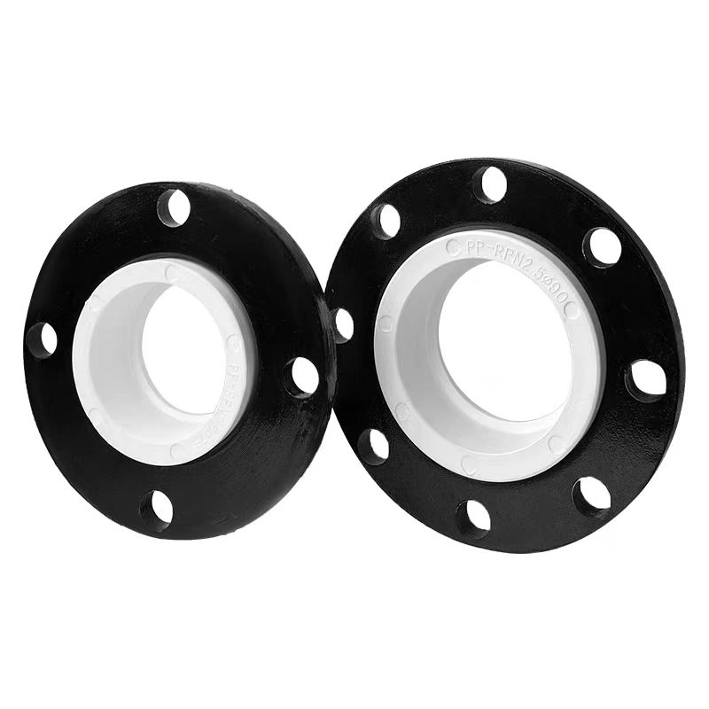 中锦科技 PPR热熔法兰PPR75(2.5寸)法兰根+防腐铁法兰+垫片 个高清大图