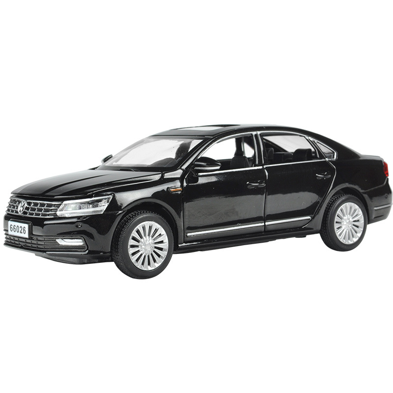 仿真大众cc帕萨特老桑塔纳合金汽车模型警车儿童玩具小汽车回力车经典