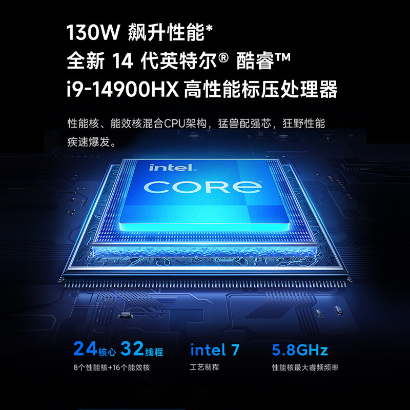 [小米游戏本]小米新款笔记本电脑 Redmi G Pro 游戏本 2024 14代酷睿RTX4060 i9-14900HX 240hz高刷 16+1T 满血电竞全能王者 战舰灰