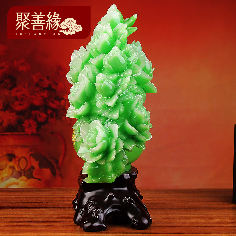 美帮汇富贵平安花瓶 简约现代客厅装饰品摆件乔迁新居礼品工艺品高清大图