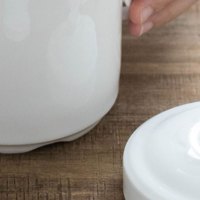 GD155冠庭小号双耳炖盅1人食（360ml）带盖陶瓷炖盅隔水炖燕窝小号蒸蛋碗双盖家用汤盅内胆炖罐1人-2人