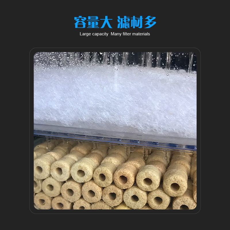 圆形鱼缸过滤器 陶瓷鱼缸过滤器 鱼缸客厅鱼缸金鱼缸专业过滤高清大图