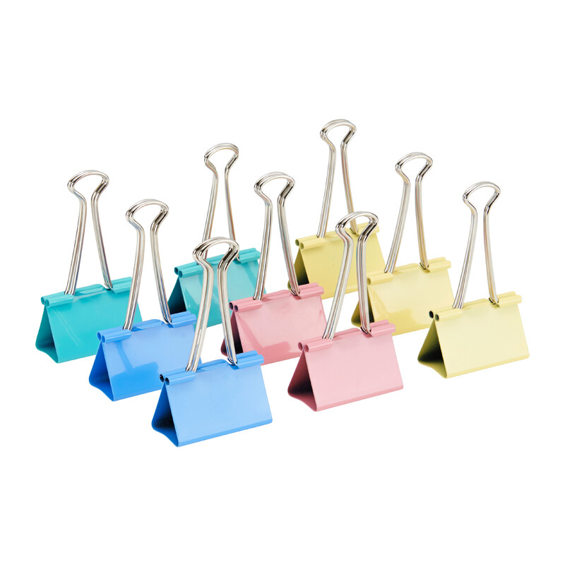 晨光(M&G) ABS92739 Eplus彩色长尾夹41mm筒装 5筒装 24只/筒高清大图