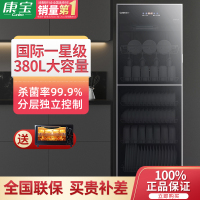 康宝(Canbo) 消毒柜ZTP380X-C2S 立式消毒柜家用商用 厨房餐具碗柜双开门 大容量酒店幼儿园 380升