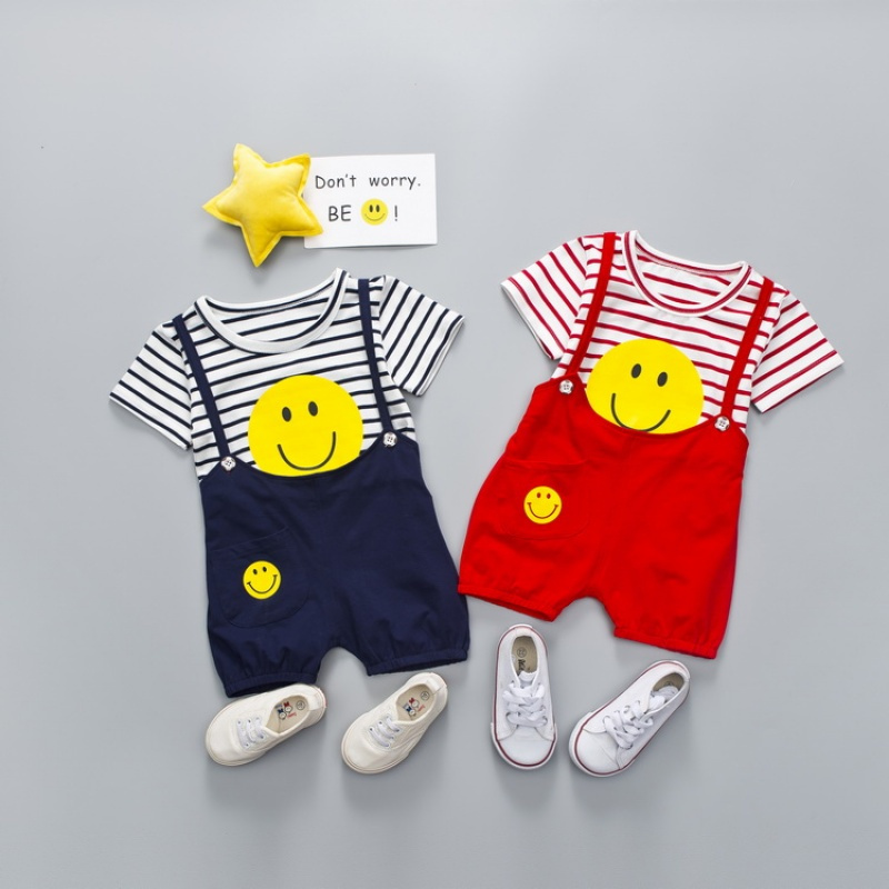 宝宝夏装套装男女0一1-3岁婴儿衣服潮4儿童纯棉小猪佩奇短袖t恤裤
