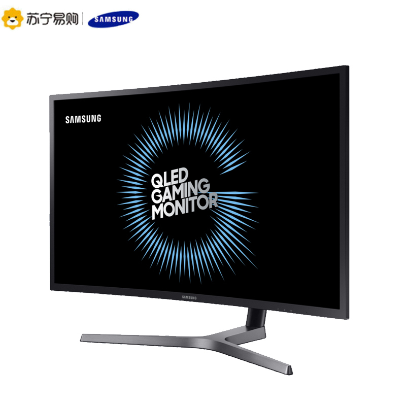 三星(SAMSUNG)26.9英寸2K高分144Hz量子点1800R曲面旋转升降吃鸡全接口电竞显示器C27HG70QQC
