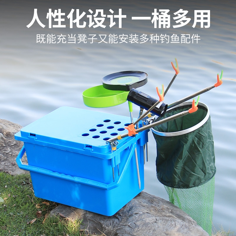闪电客钓箱超轻钓箱全套多功能可坐钓鱼桶装鱼桶钓鱼箱野钓桶活鱼桶