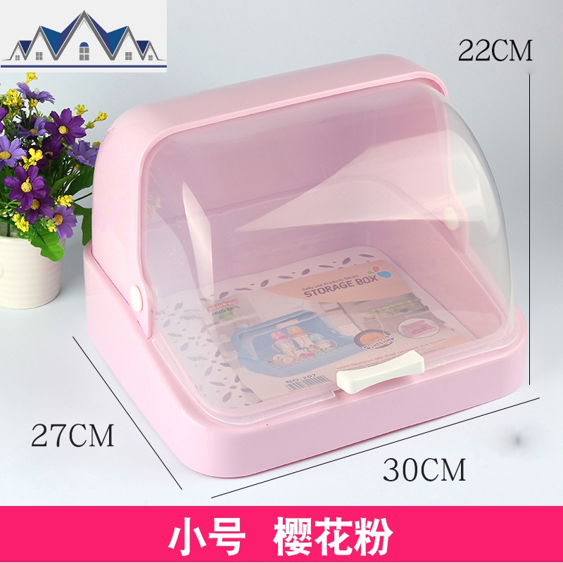 厨房置物架水杯架子沥水架碗架放碗筷收纳箱带盖防尘杯子收纳盒 三维工匠高清大图
