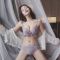 性感蕾丝内衣女聚拢套装加厚款无钢圈调整型中学生小胸文胸胸罩内裤美背防下垂上托刺绣少女内衣