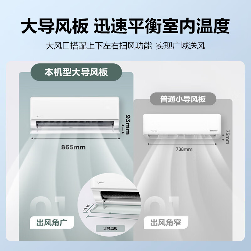 美的(Midea)家用空调 一级能效 智能家电 变频冷暖 KFR-35GW/G2-1 标准安装