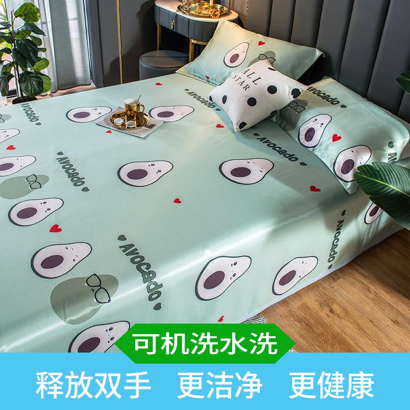 家柏饰(CORATED)冰丝席凉席三件套1.8m床夏季空调软席可水洗可折叠1.5夏天席子1.2高清大图