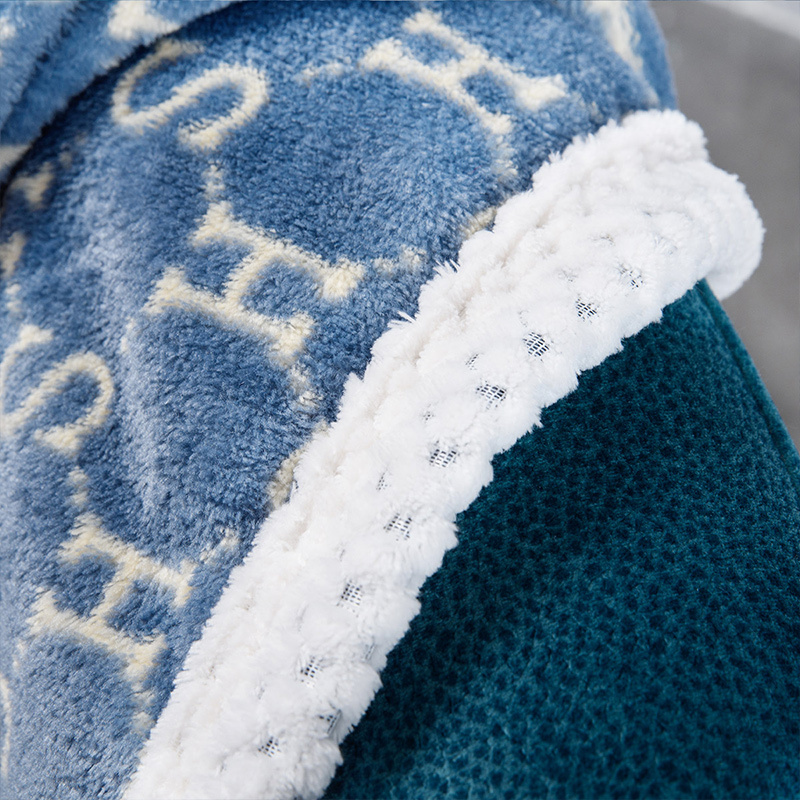 水星家纺 浮光 雪貂绒毯125604 183*200cm高清大图