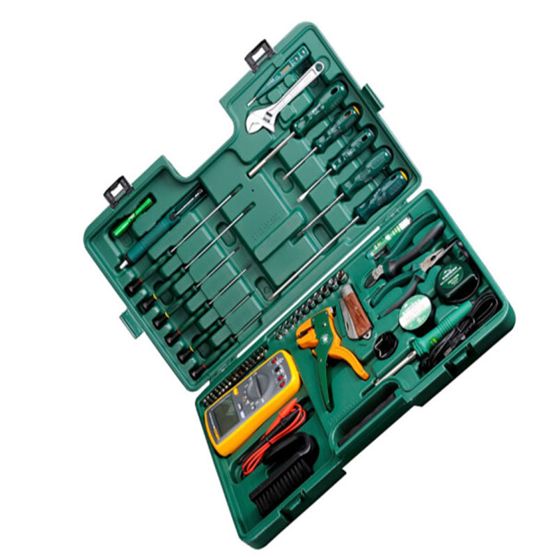 世达sata 53件组套电工工具螺丝刀电工维修组套电讯工具套筒扳手套装