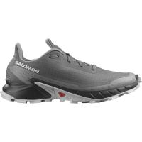 SALOMON男士简约经典舒适户外越野跑鞋 Alphacross 5 防滑轻便透气 Pewter_-_Black_-_Ghost_Gray 40.5