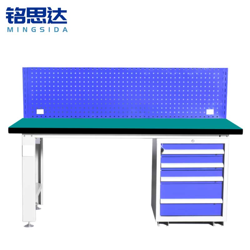 铭思达重型钳工台1.5米四抽单挂板张