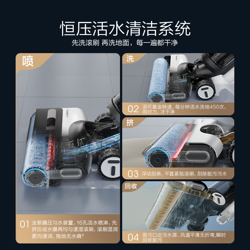 添可(TINECO)无线智能洗地机芙万Chorus Pro Station高温全链极速干空间站集尘自清洁家用吸尘器