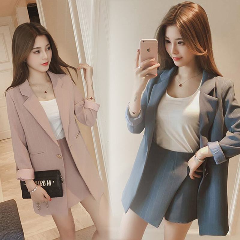 白织鸟新款小西装外套女韩版休闲宽松百搭西服上衣