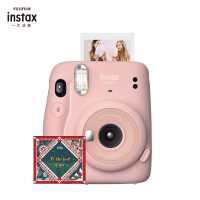 富士(FUJIFILM)INSTAX 一次成像 mini11绯樱粉胶片相机 mini9升级款 套餐四(含礼盒+相纸)