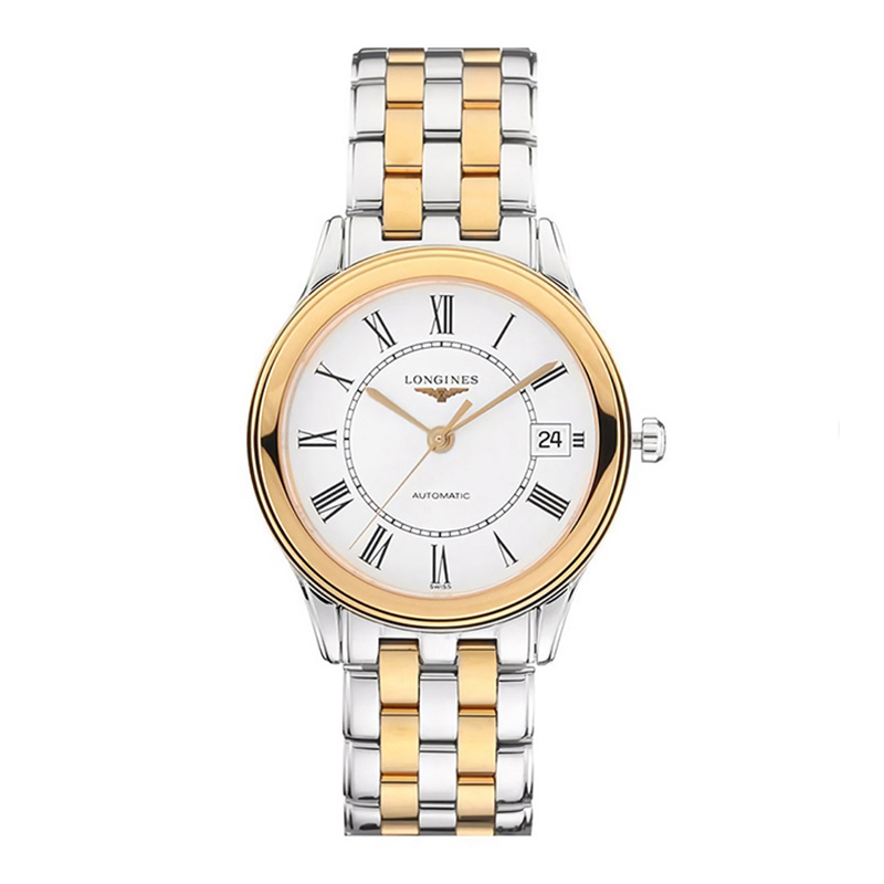 LONGINES 浪琴 军旗系列 金银搭配 机械男表