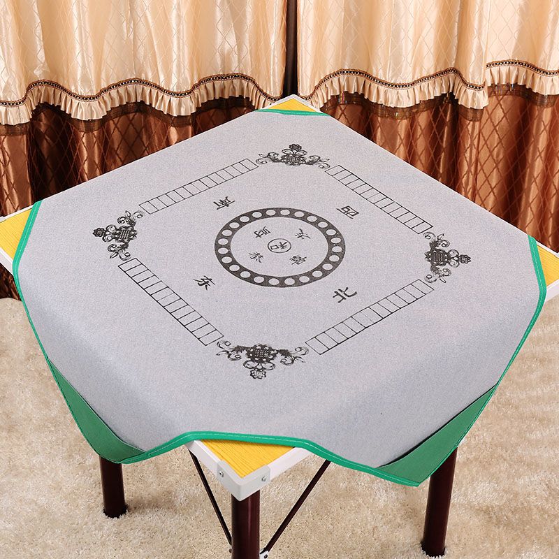 加厚麻将桌布 麻将垫子大号正方形消音麻将布带兜防滑麻将台布|加厚1