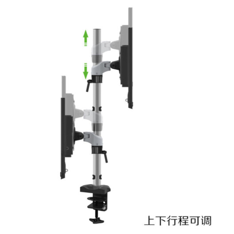 苏宁极物 长臂猿联显示器支架臂 站立办公自由悬停 AOC电脑屏幕支架 电竞显示器升降支架 FE120C