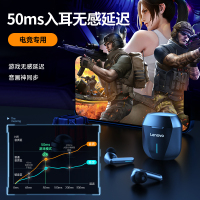 联想XG01蓝牙耳机无线单双耳手游低延迟游戏专用耳机华为苹果通用 联想XG01游戏蓝牙耳机 白色