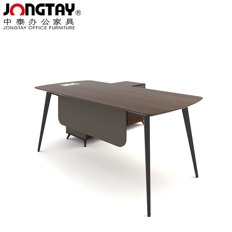 中泰(jongtay)现代办公桌老板经理主管桌1.6米班桌板式办公家具 J-JFBG160高清大图