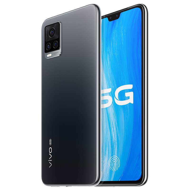 vivo S7 5G新品手机 8GB+128GB 爵士黑 前置4400万AF双摄自拍 后置6400万超感光夜摄 轻薄自拍旗舰 拍照游戏全面屏大电池手机双模5G全网通