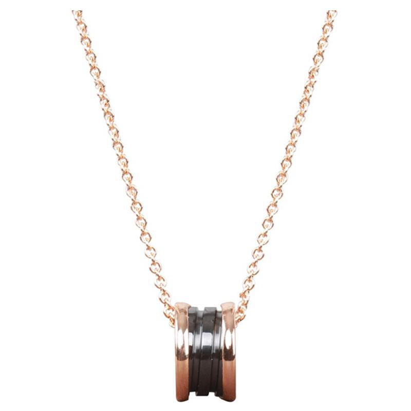 bvlgari宝格丽bzero1系列女士玫瑰金色项链cl855762346083