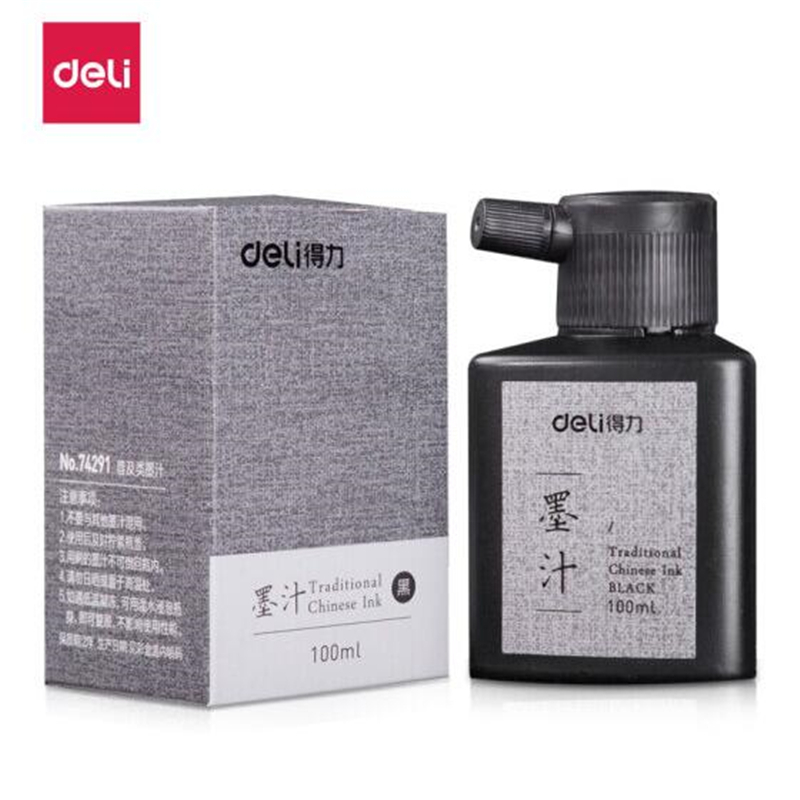 得力(deli)100ml特质浓墨 文房四宝 74291