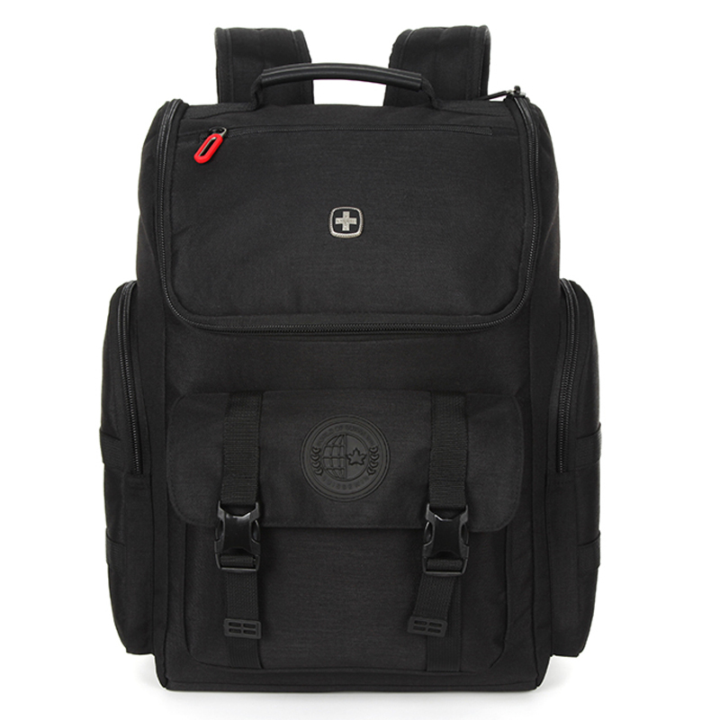 SUISSEWIN瑞士新款潮流休闲商务多功能双肩包SD8907