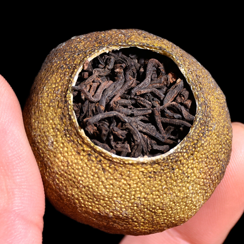 溪商 小青柑普洱茶10年陈宫廷普洱陈皮普洱熟茶橘桔普茶柑普茶叶500g高清大图