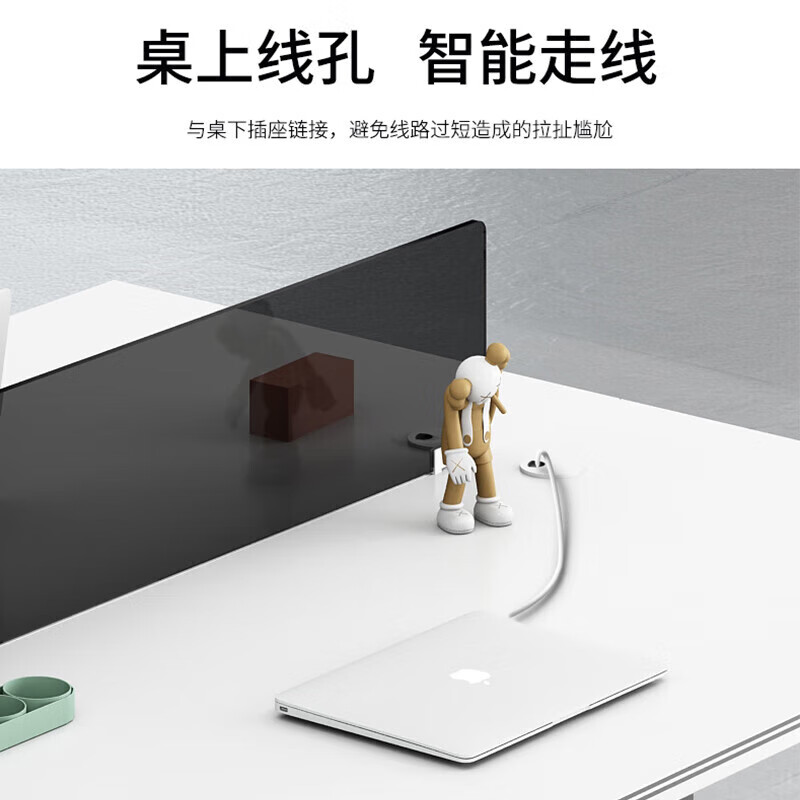 GongShuShi 职员办公桌 员工工位 办公桌 1.2m 单人位 1个高清大图