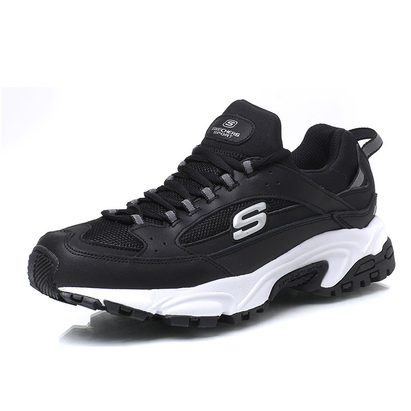 SKECHERS斯凯奇男鞋休闲鞋2017新款Stamina舒适透气运动鞋666028/B LK
