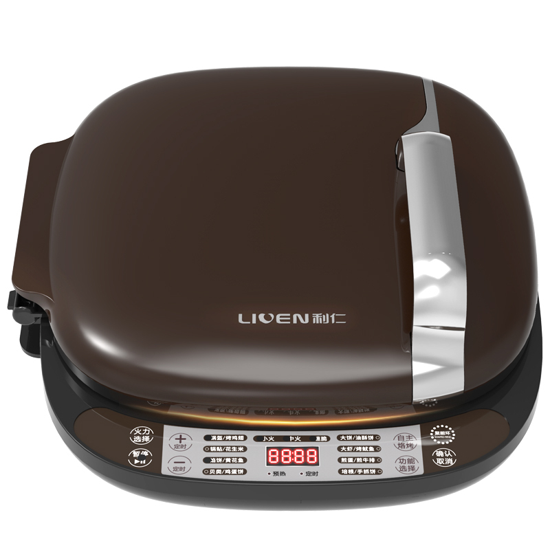利仁(Liven)LR-D3500 电饼铛家用加深多功能煎烤烙饼机悬浮式无油不沾苏宁自营
