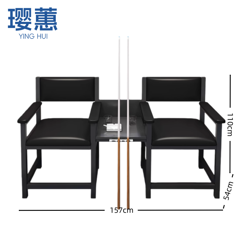 璎蕙 台球沙发双人位 张高清大图