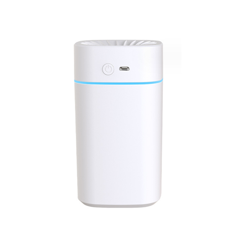 万允 加湿器小型迷你家用宿舍学生办公便捷式香薰车载白色/个