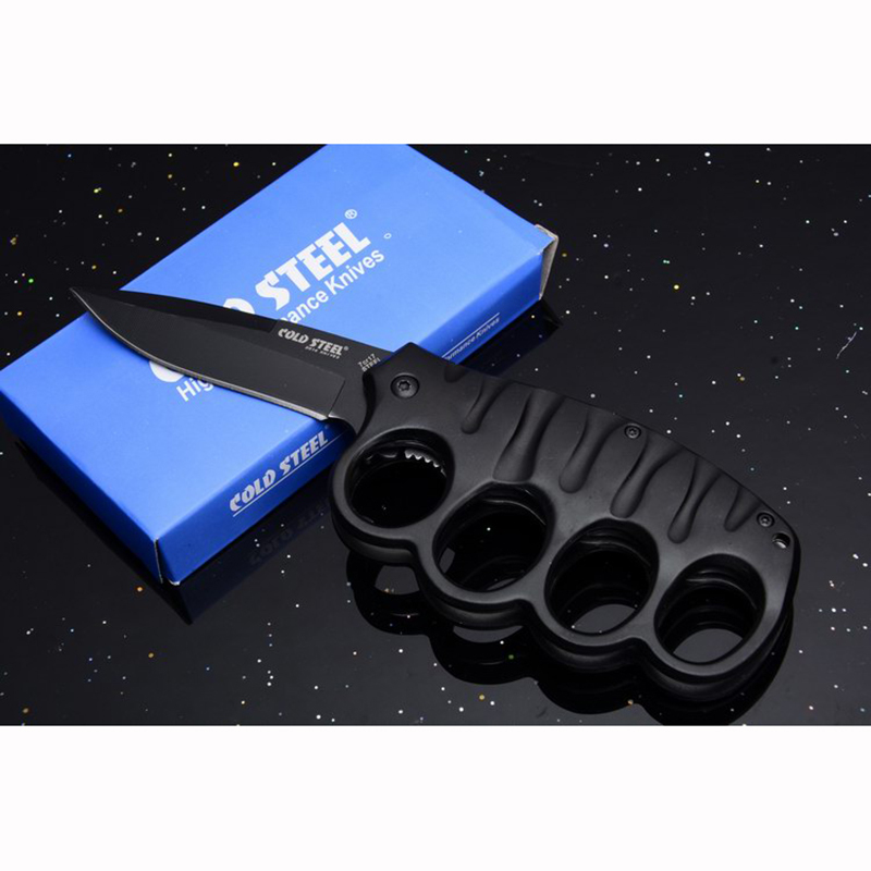 拳套折刀指虎拳扣刀折刀铁拳头拳套四指拳环防护武器拳扣铁莲花手撑子