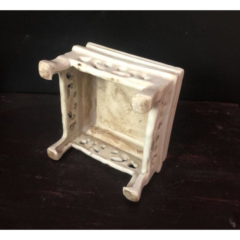 美帮汇民国粉彩牡丹花四方桌怀旧仿古做旧家居装饰摆件小玩玉收藏古典图片