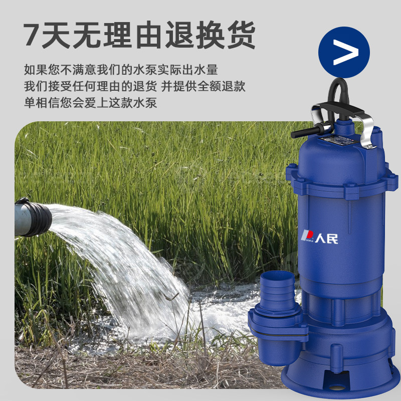 人民污水泵1500W 2寸 220V高清大图