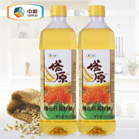 中粮塔原红花籽油900ml物理压榨一级食用油新疆植物油