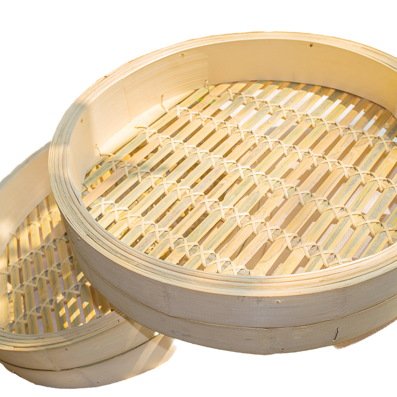 [疆不凡]竹制圆蒸笼43cm个高清大图