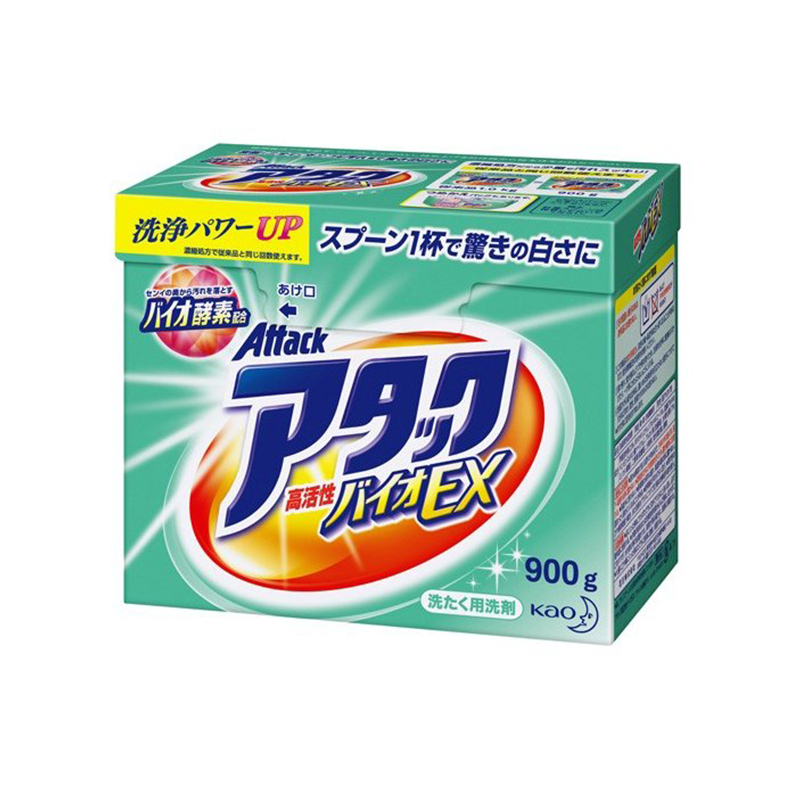 [酵素配方]花王(KAO)日本进口 酵素洗衣粉 炫白洁彩通用 深层护理洁净 900G