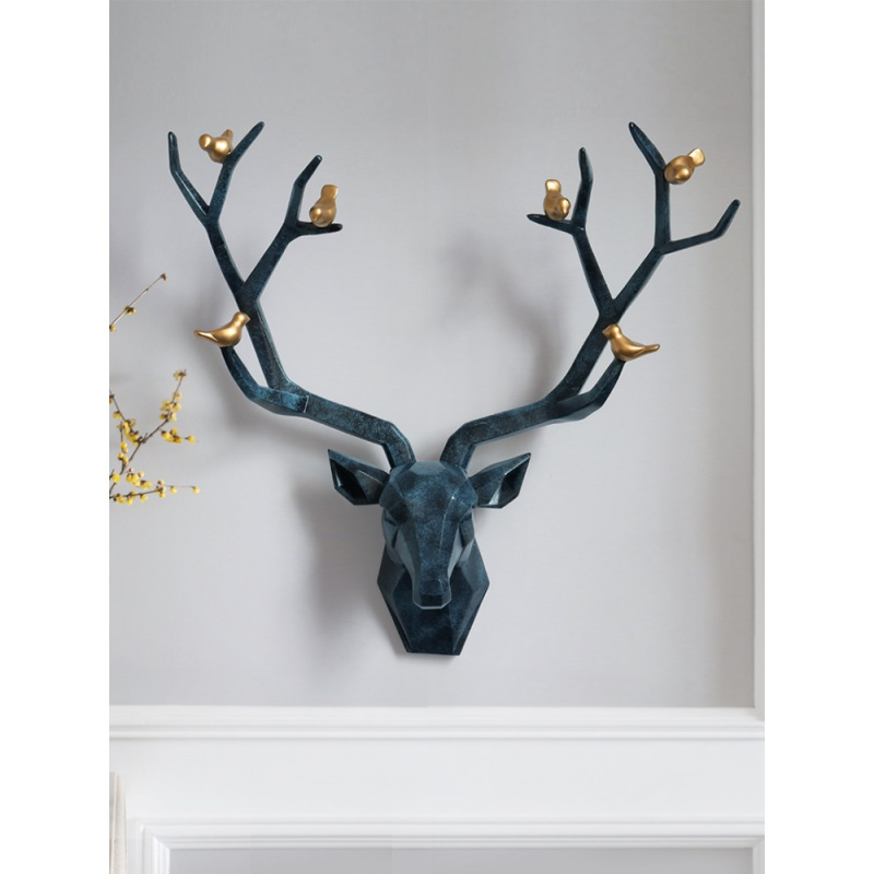 简约现代鹿头装饰品壁饰挂件创意北欧动物头立体墙壁饰