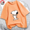 史努比(SNOOPY)儿童夏季新款印花圆领T恤衫TDT1