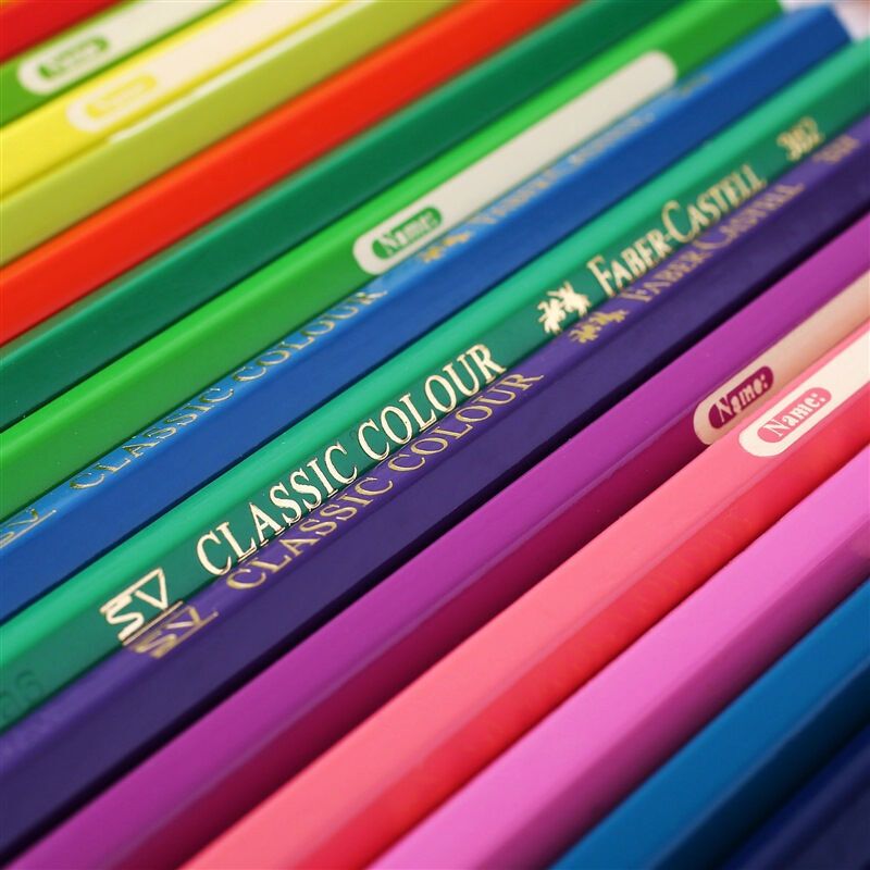 德国辉柏嘉(Faber-castell)水溶性/油性彩色铅笔笔帘套装