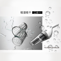 美国百得(blackdecker)家用干湿两用无线手持吸尘器 锂电充电 强力大吸力小型吸尘机白色WD7201W-A9