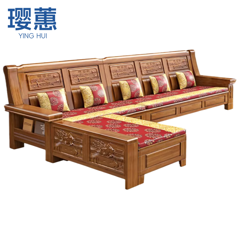 璎蕙 沙发3+贵妃 组高清大图