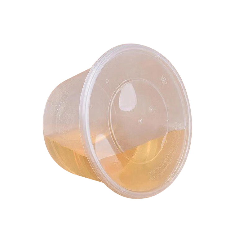 是尚 一次性塑料带盖汤碗 HW500ml*300个装 一箱高清大图